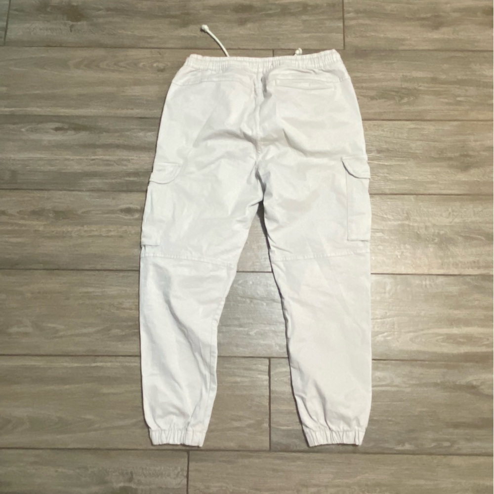 Zara XL Beige Cargo Joggers - Picture 7 of 10